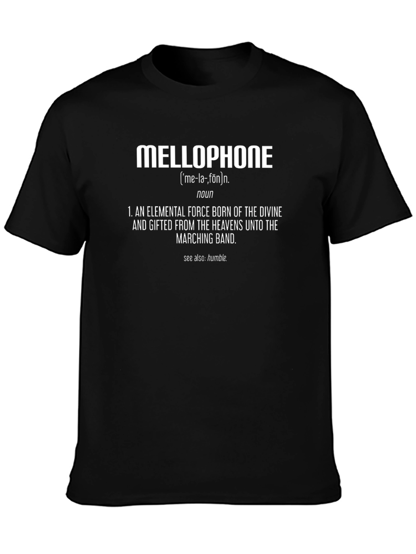 Mellophone Definition T-Shirt - Marching Band Humor