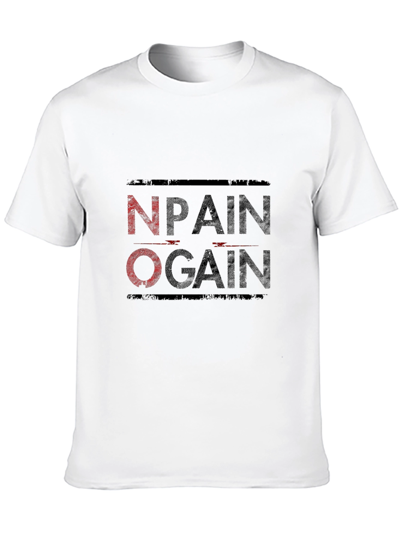 No Pain No Gain Black Graphic Tee