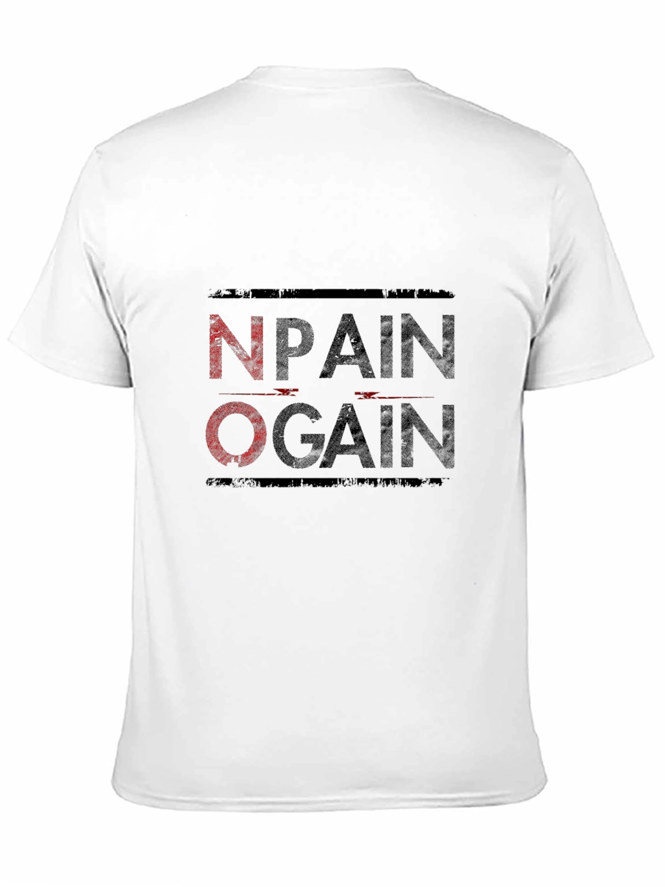 No Pain No Gain Black Graphic Tee
