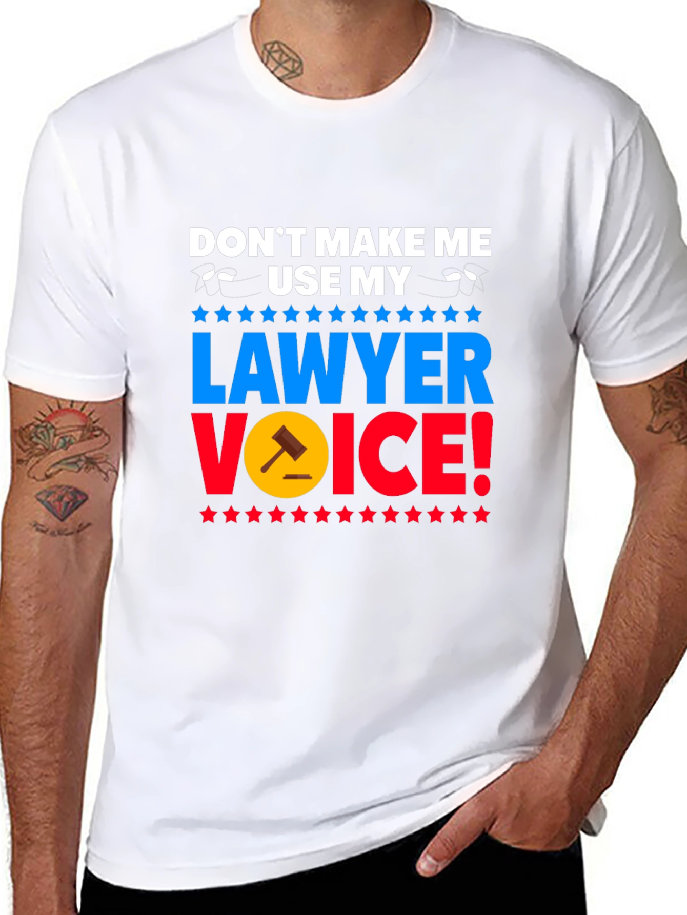Lawyer Voice T-Shirt - Funny Attorney Gift
