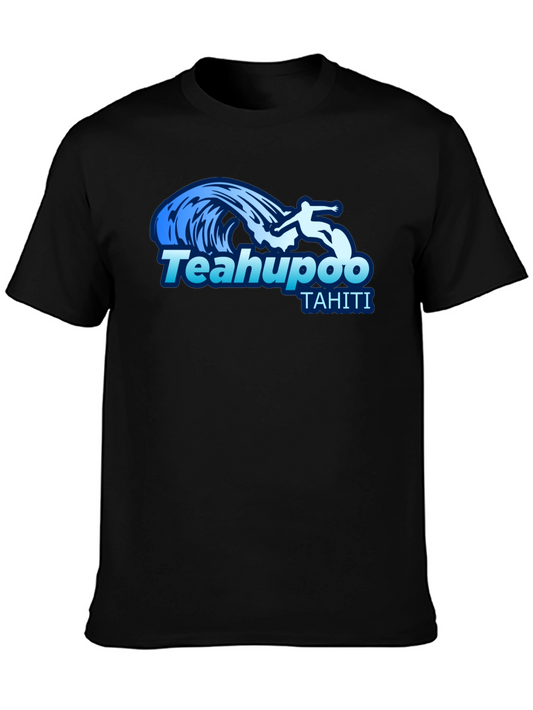 Teahupoo Tahiti Surfing Graphic T-Shirt