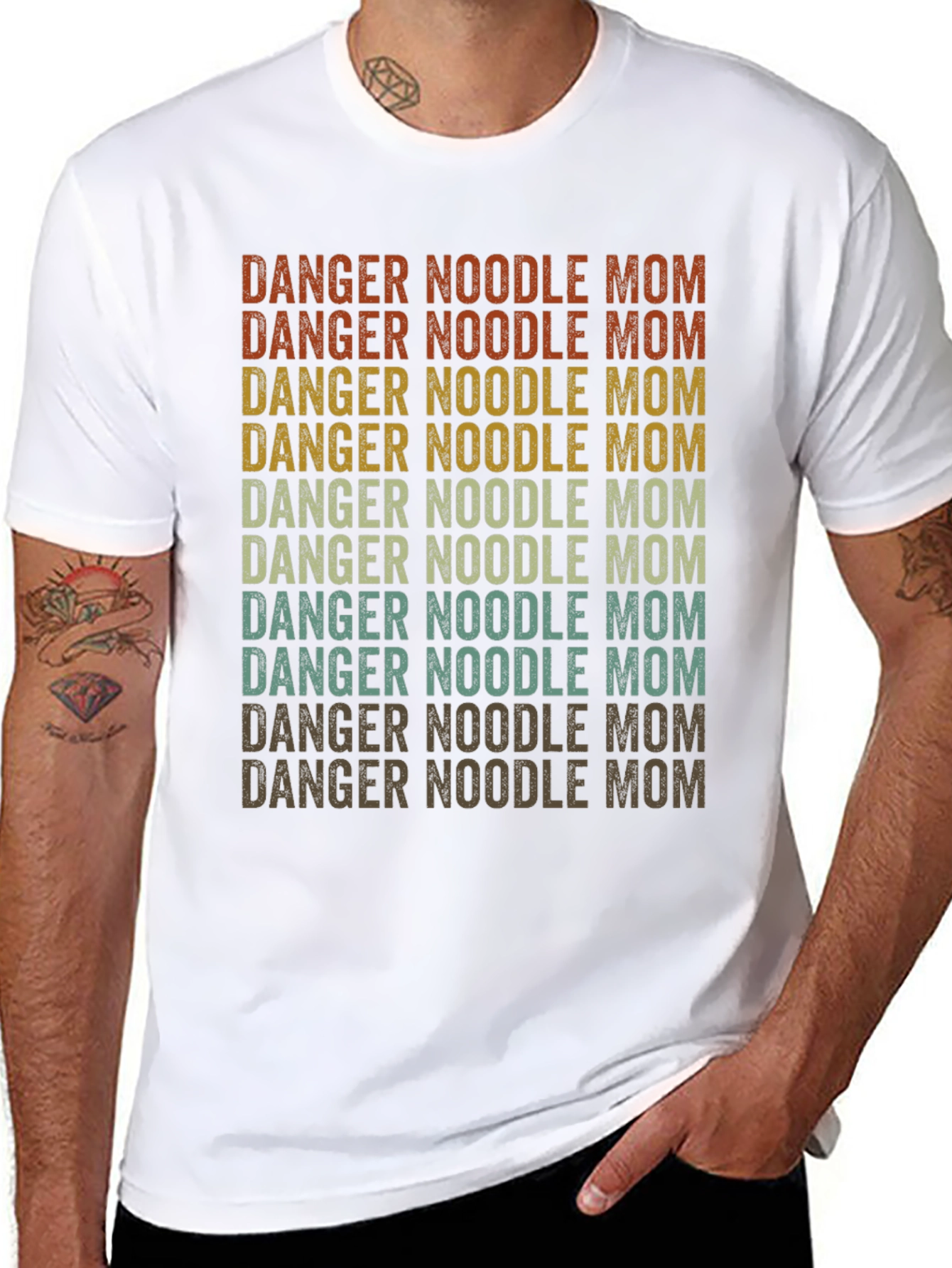 Danger Noodle Mom Retro T-Shirt