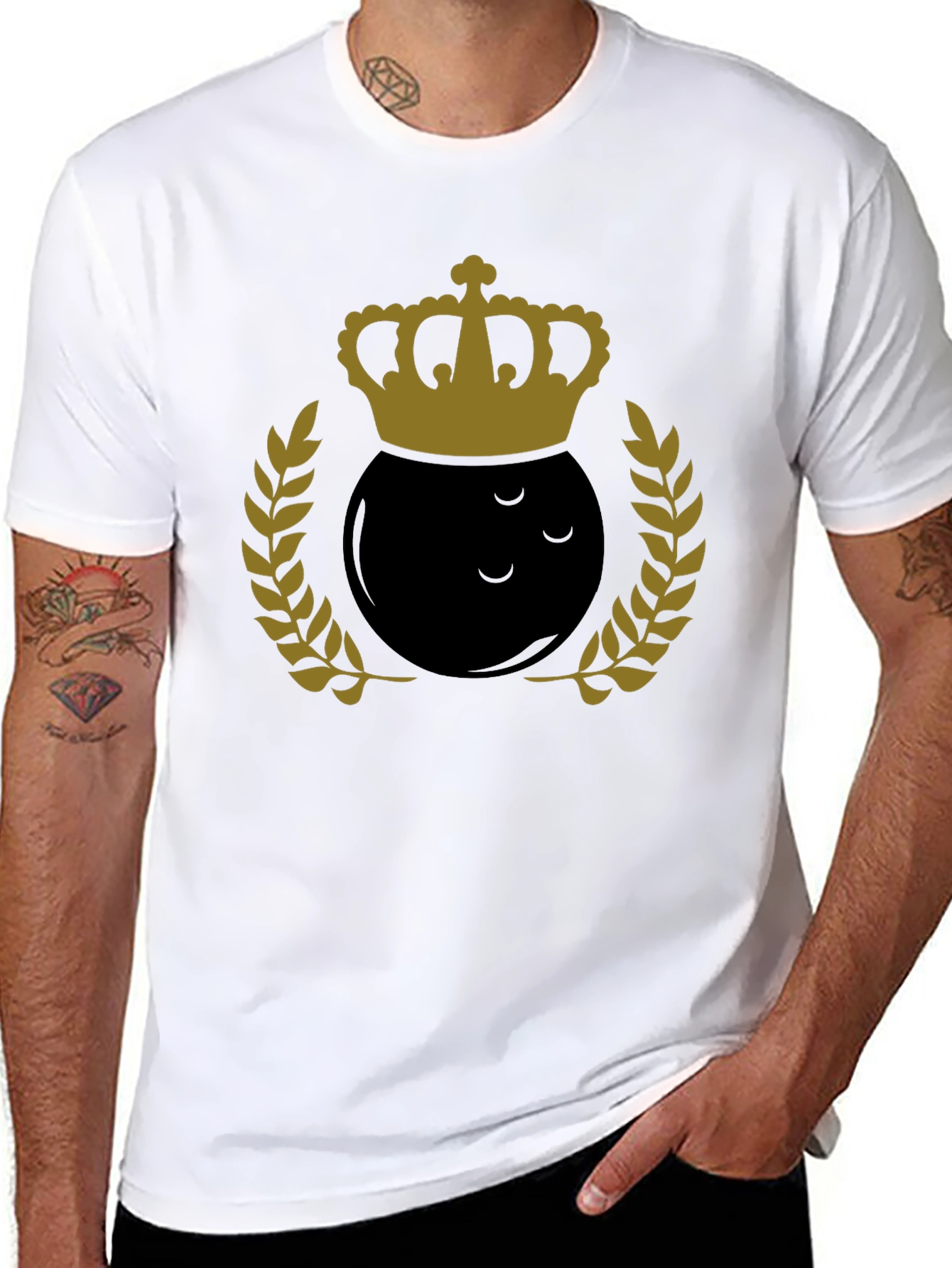 Bowling King Graphic Tee - Black