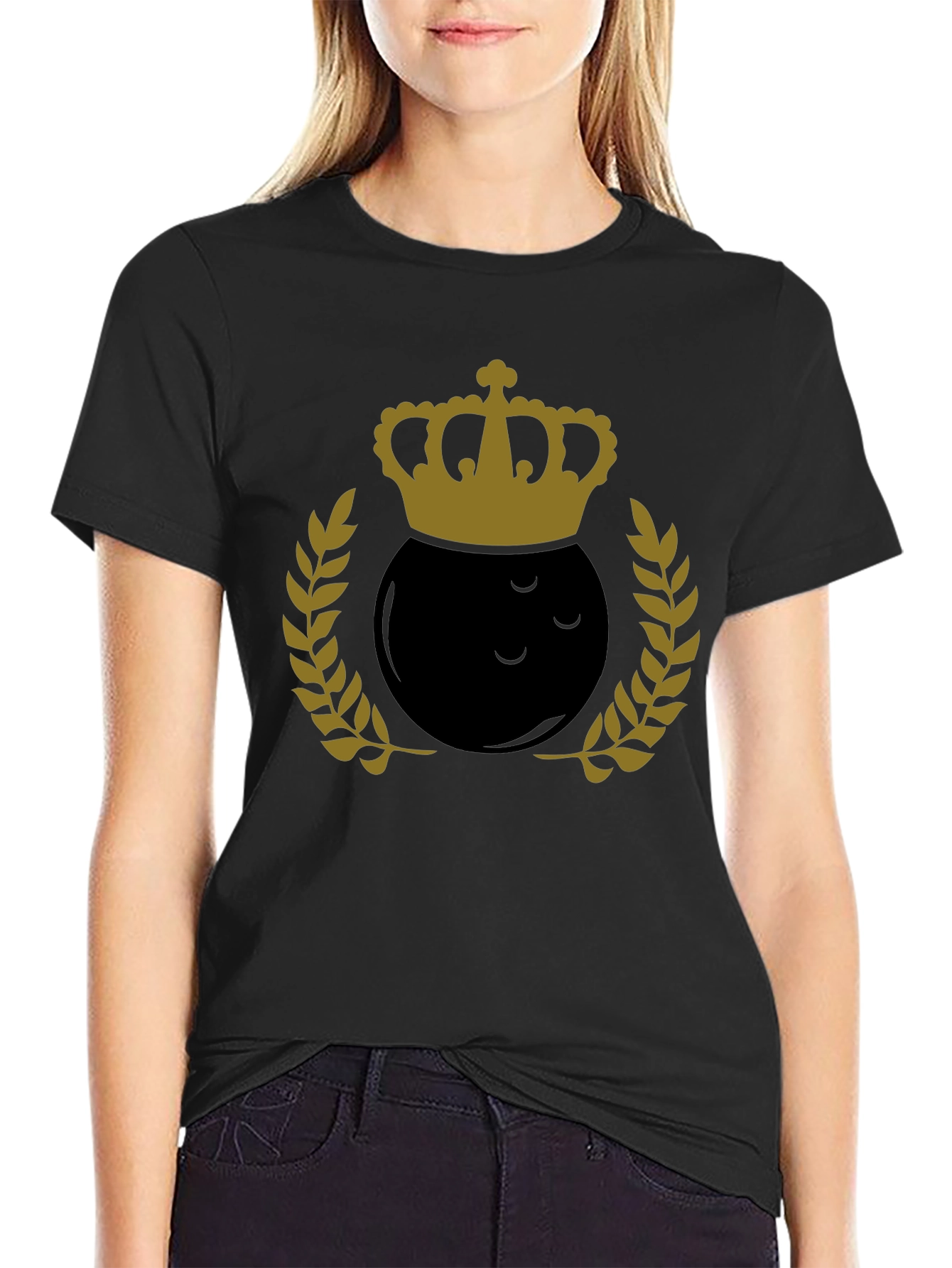 Bowling King Graphic Tee - Black