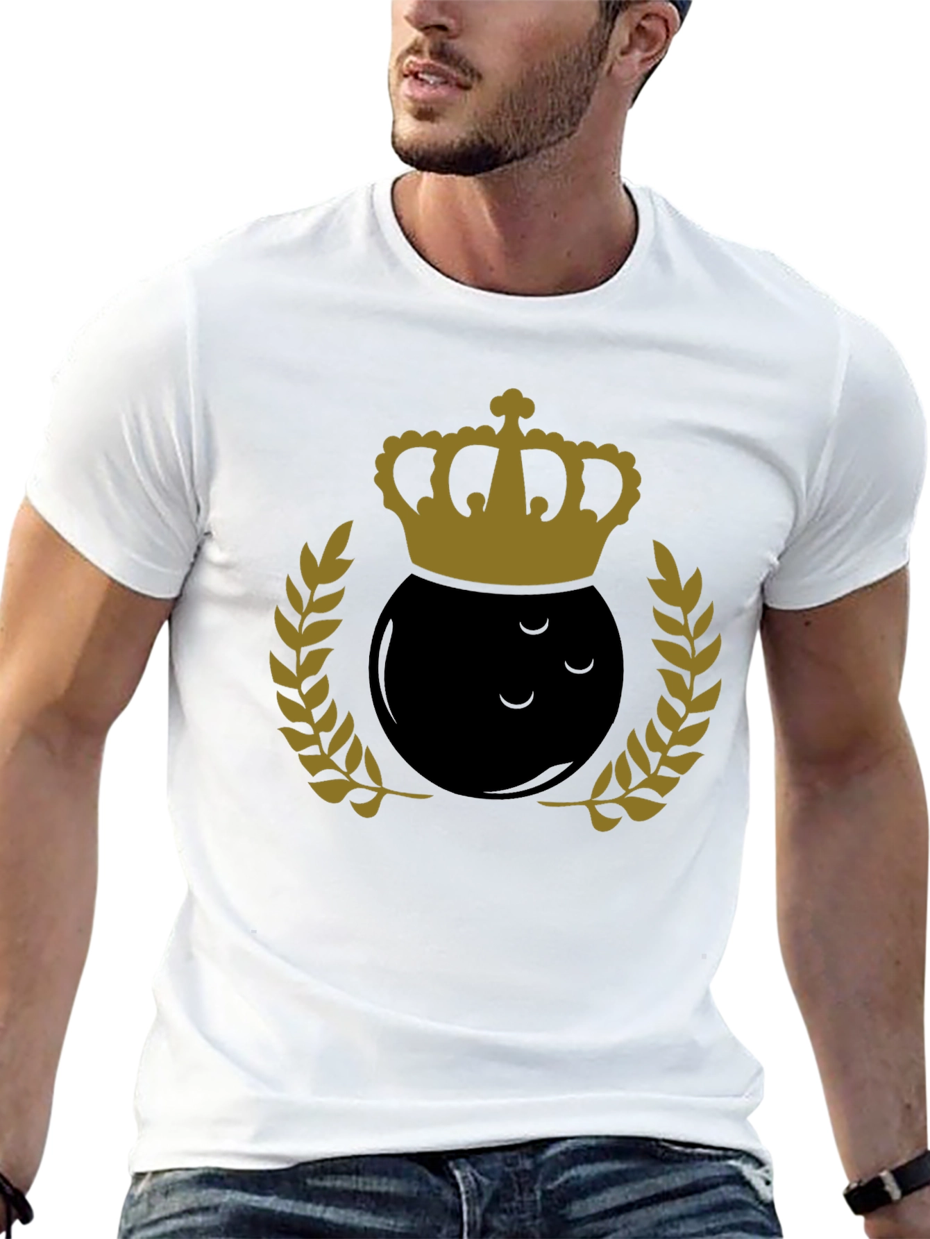 Bowling King Graphic Tee - Black