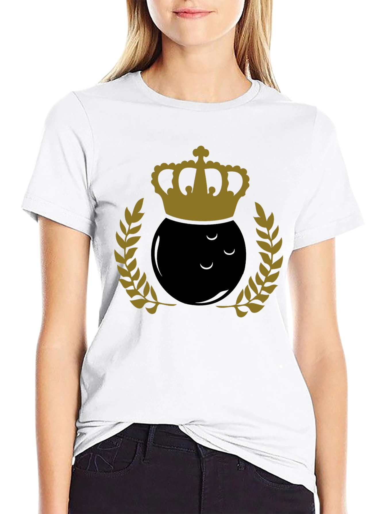 Bowling King Graphic Tee - Black