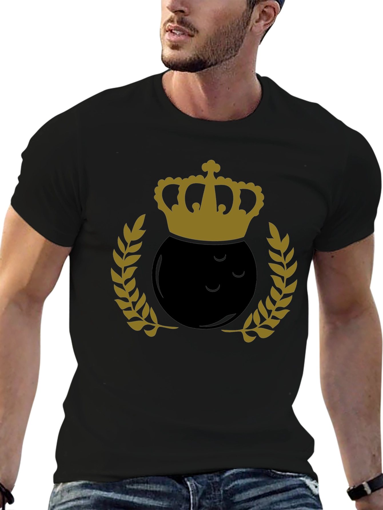 Bowling King Graphic Tee - Black