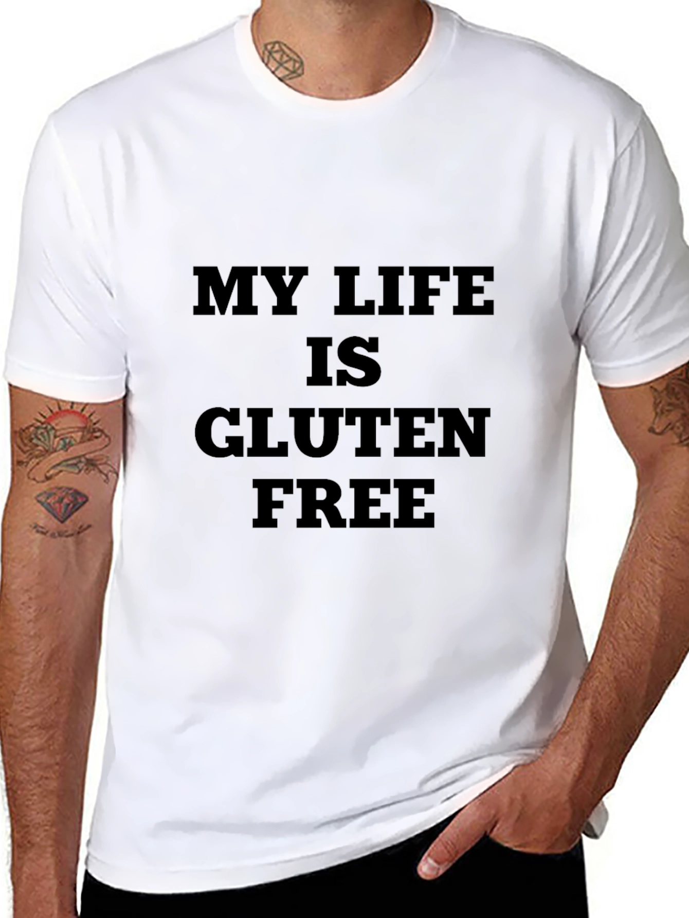 My Life is Gluten Free Black T-Shirt