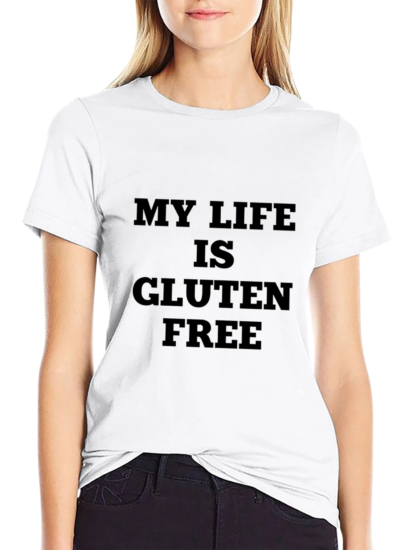 My Life is Gluten Free Black T-Shirt