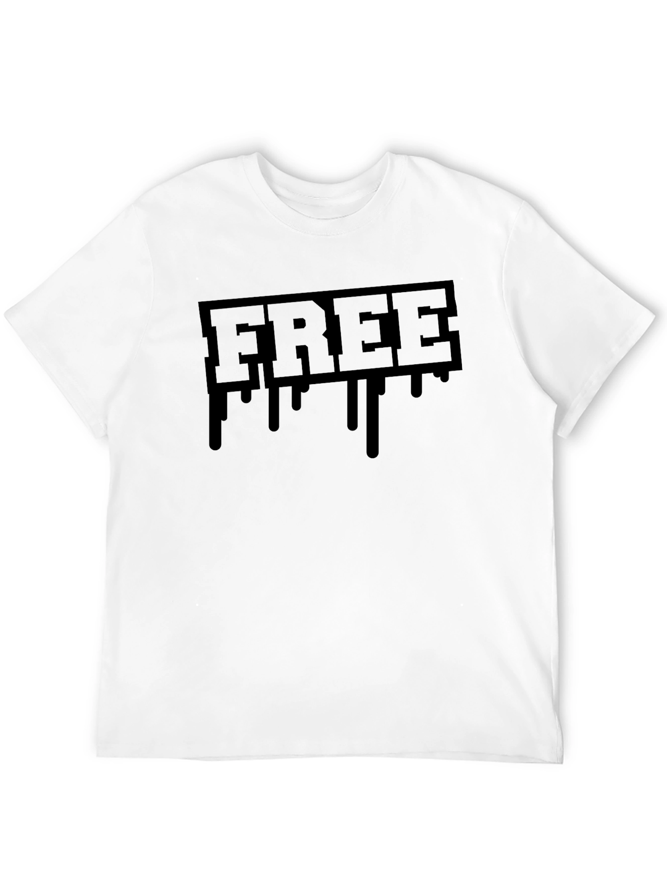 Black Drip FREE Graphic Tee - Streetwear Style