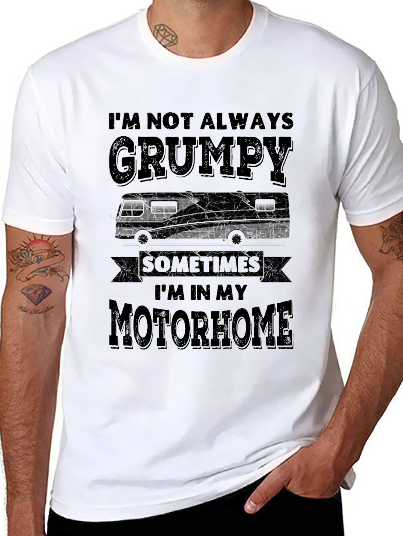Grumpy Motorhome T-Shirt: RV Humor Tee
