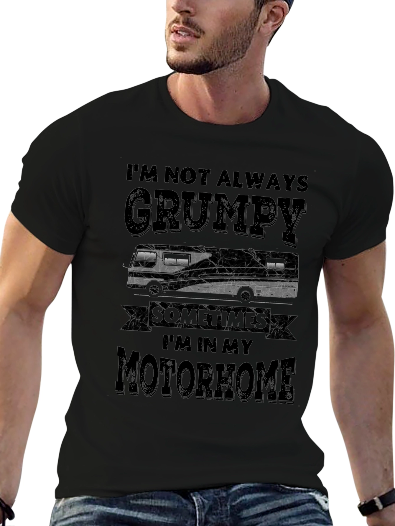 Grumpy Motorhome T-Shirt: RV Humor Tee