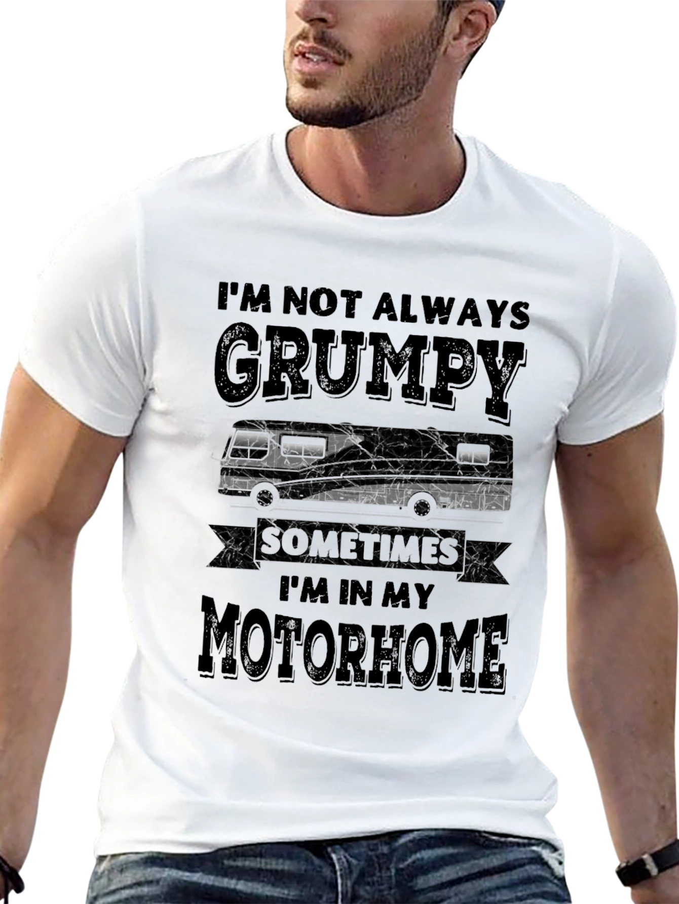 Grumpy Motorhome T-Shirt: RV Humor Tee