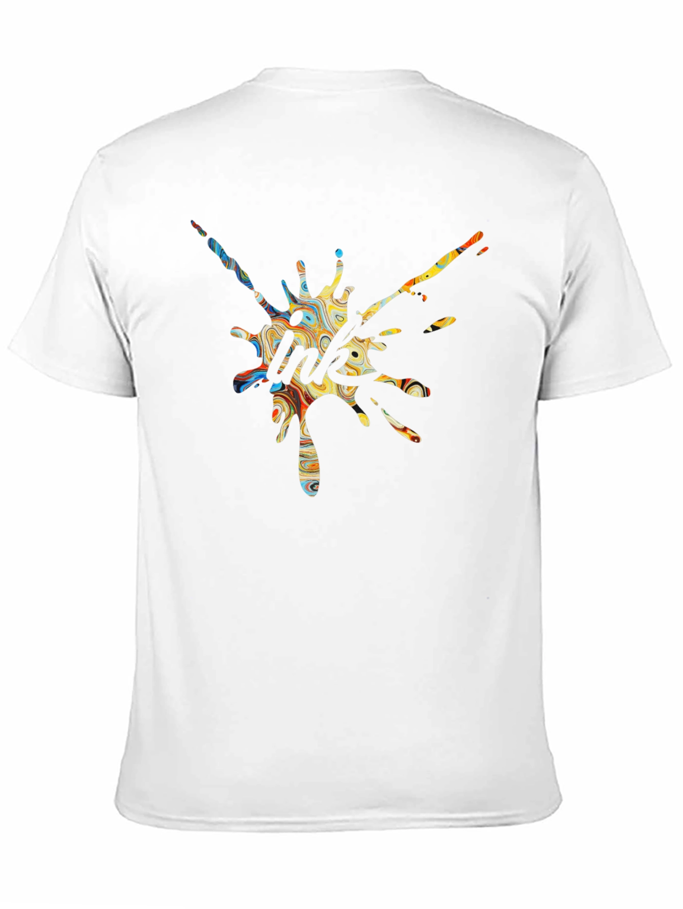 Ink Splash Graphic Tee - Unique Design T-Shirt
