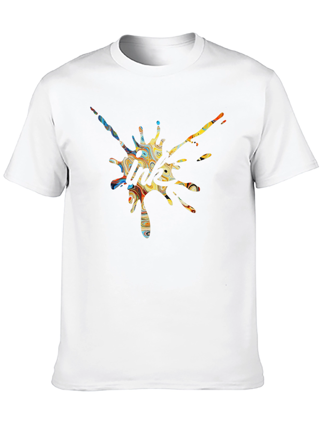 Ink Splash Graphic Tee - Unique Design T-Shirt