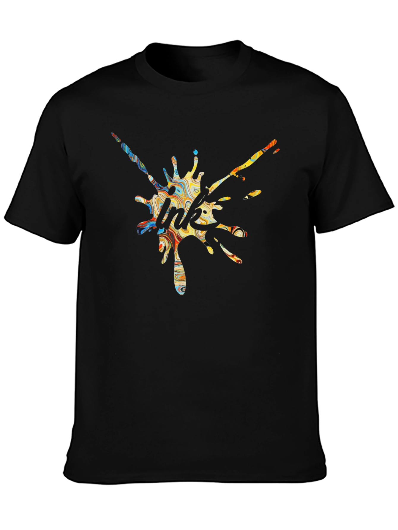 Ink Splash Graphic Tee - Unique Design T-Shirt