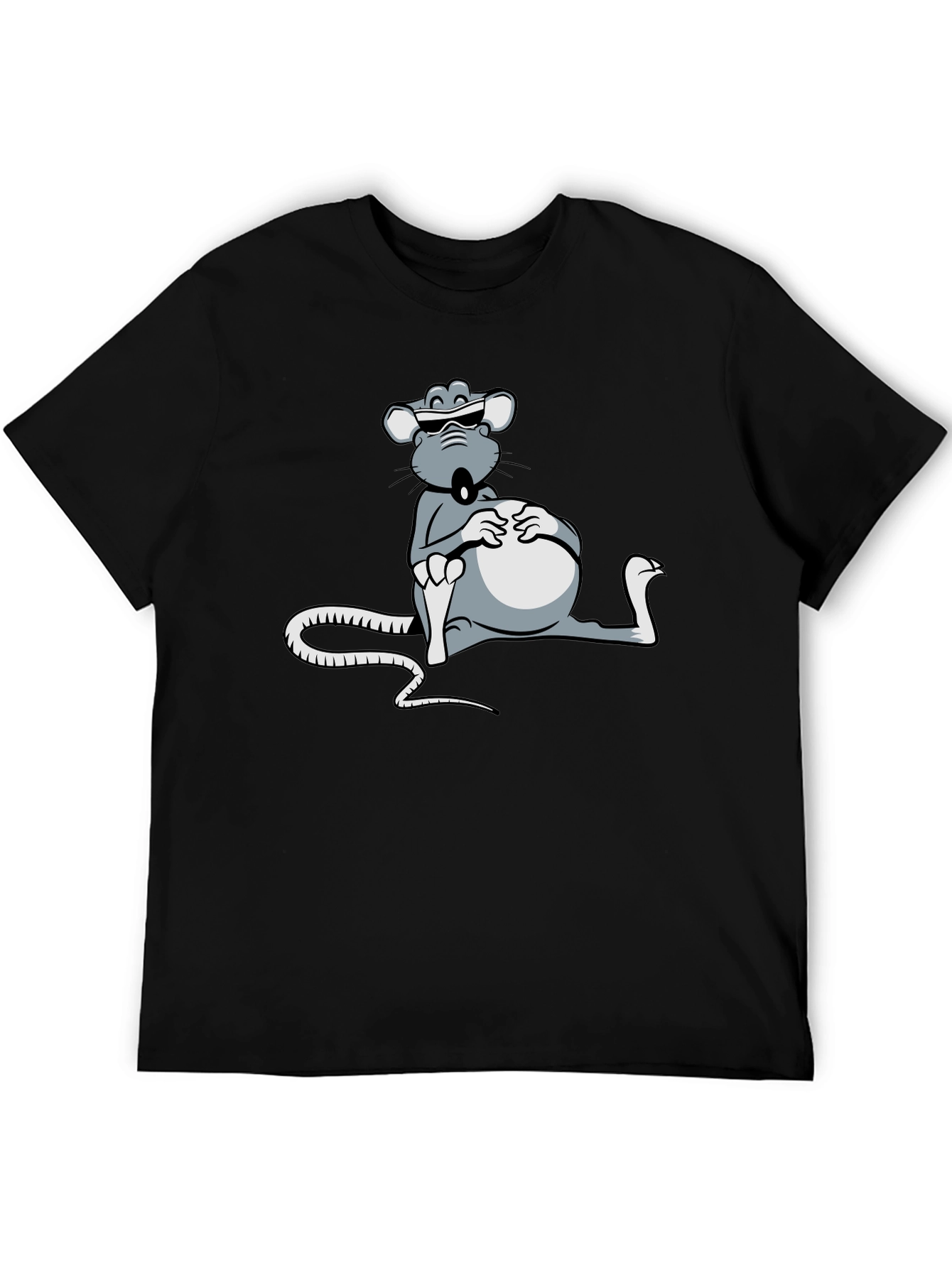 Cool Rat T-Shirt - Relaxed Cartoon Design