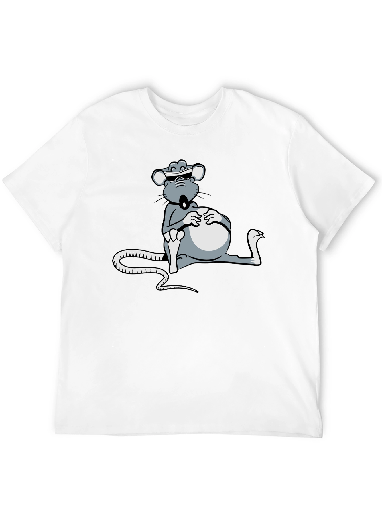 Cool Rat T-Shirt - Relaxed Cartoon Design