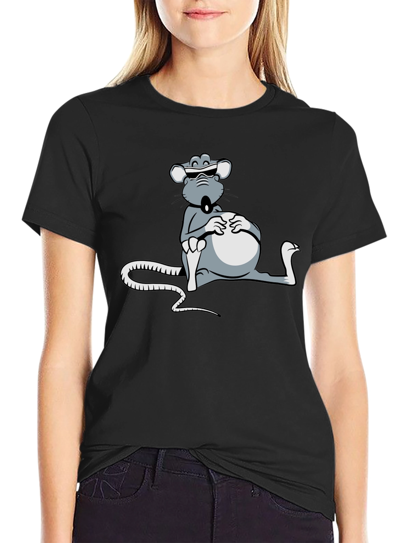 Cool Rat T-Shirt - Relaxed Cartoon Design