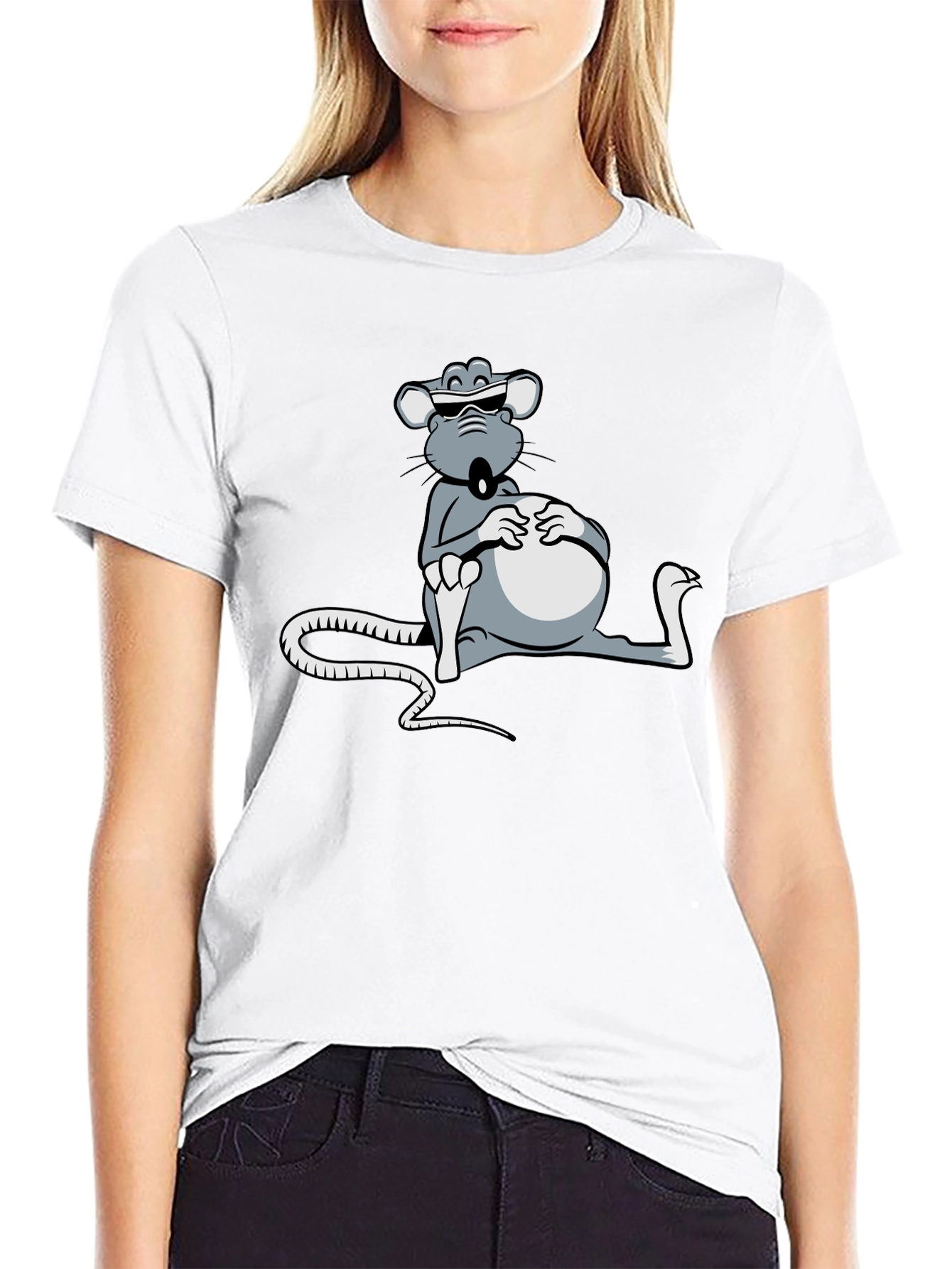 Cool Rat T-Shirt - Relaxed Cartoon Design