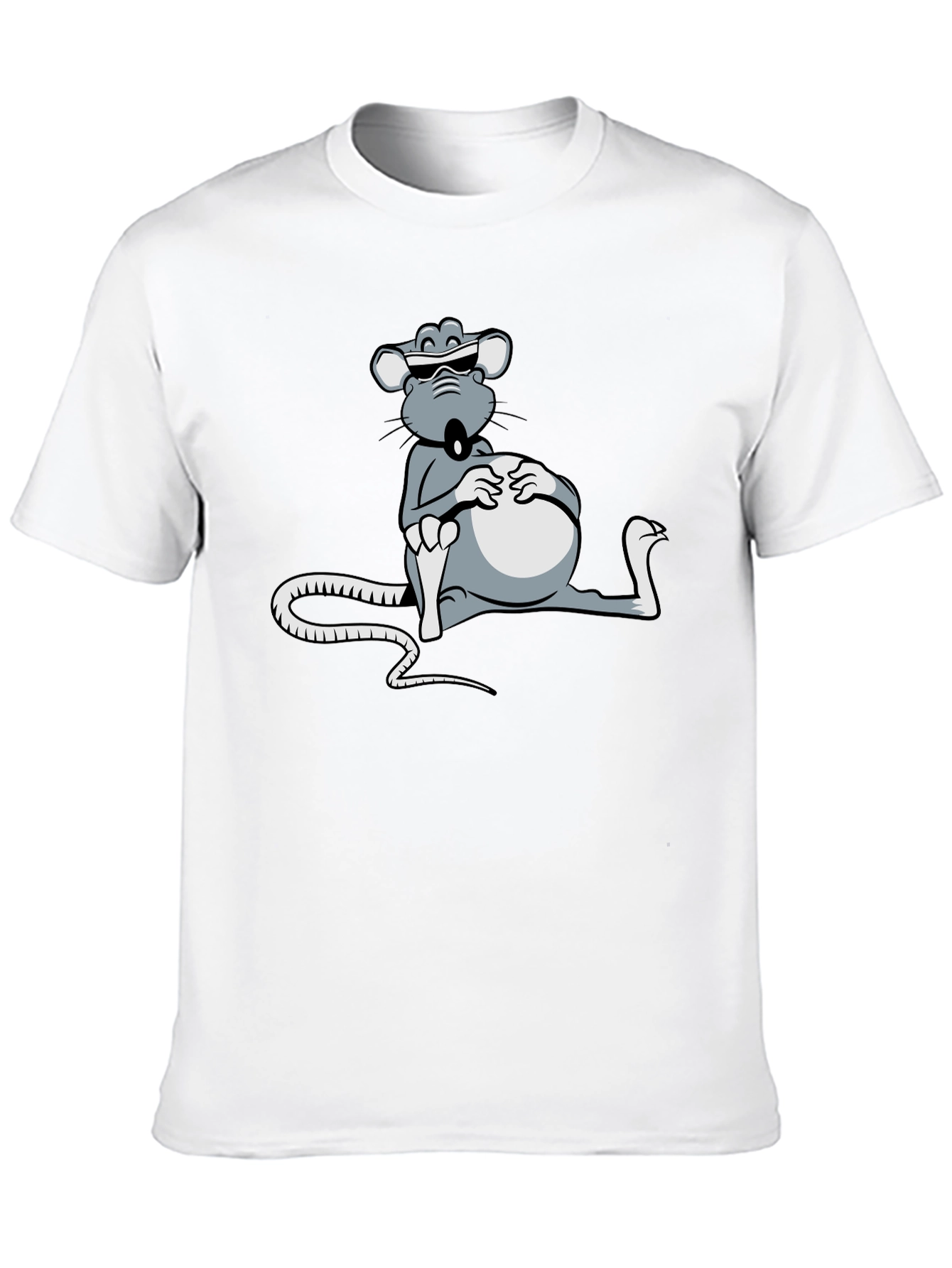 Cool Rat T-Shirt - Relaxed Cartoon Design