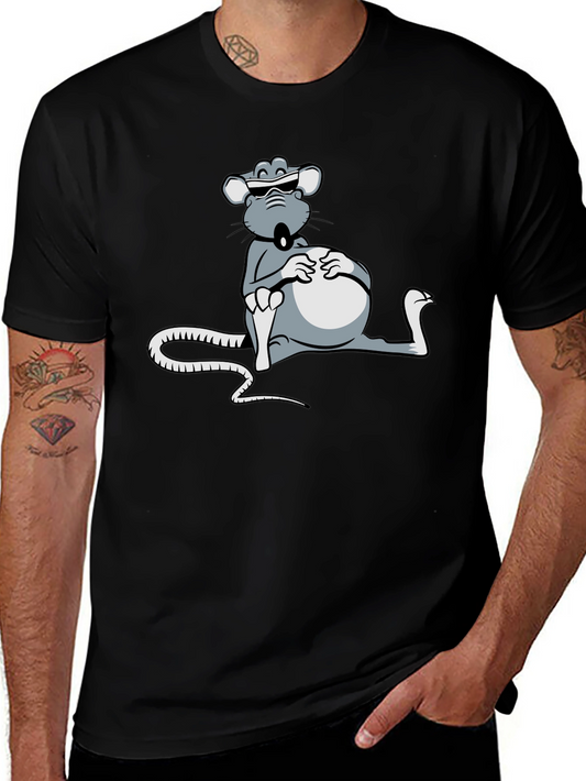 Cool Rat T-Shirt - Relaxed Cartoon Design