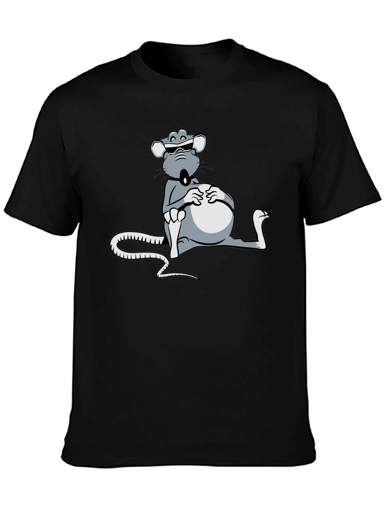 Cool Rat T-Shirt - Relaxed Cartoon Design
