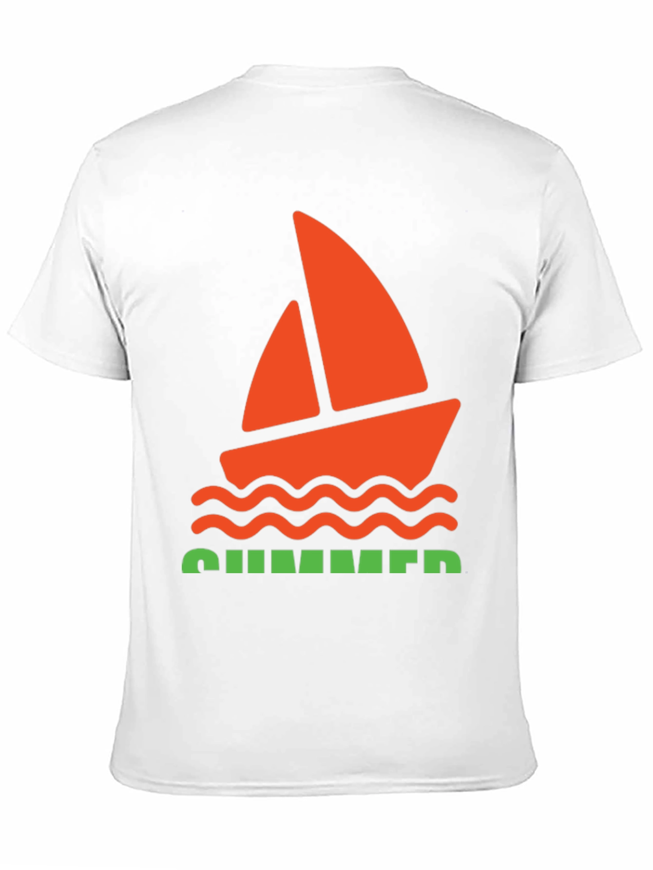 Summer Vibes Graphic Tee - Black Cotton T-Shirt