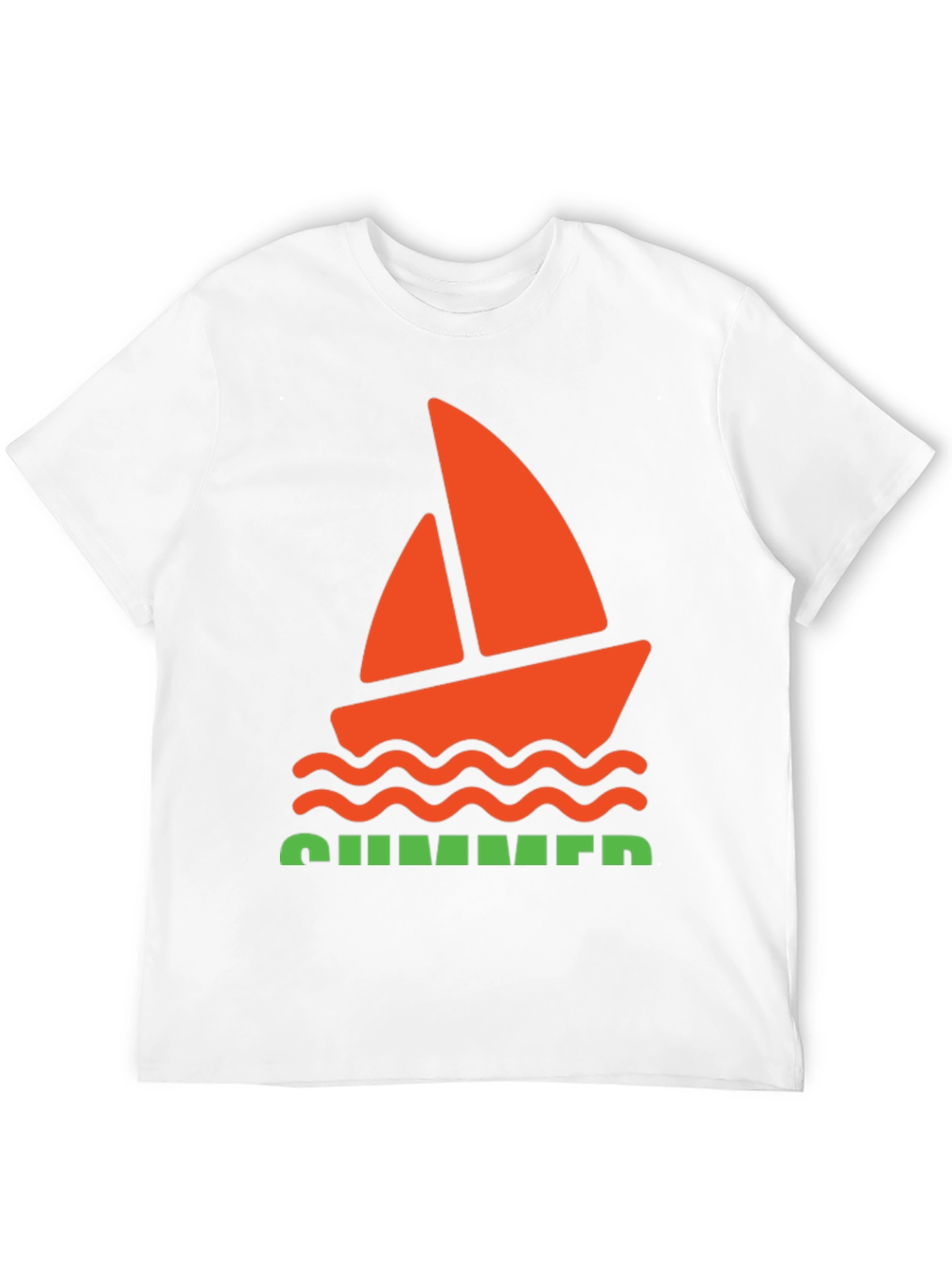 Summer Vibes Graphic Tee - Black Cotton T-Shirt