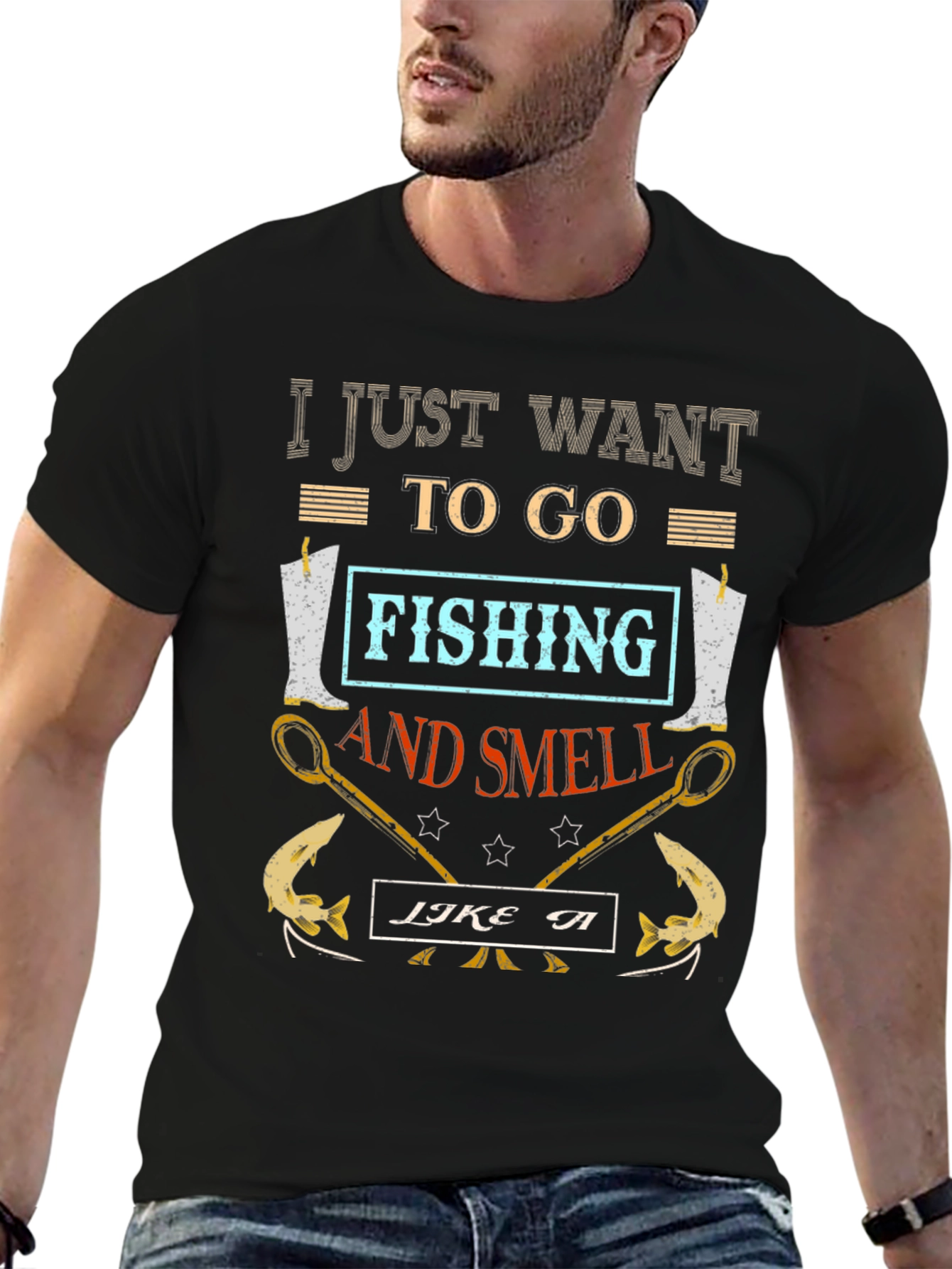 Fishing T-Shirt: I Just Want to Go Fishing