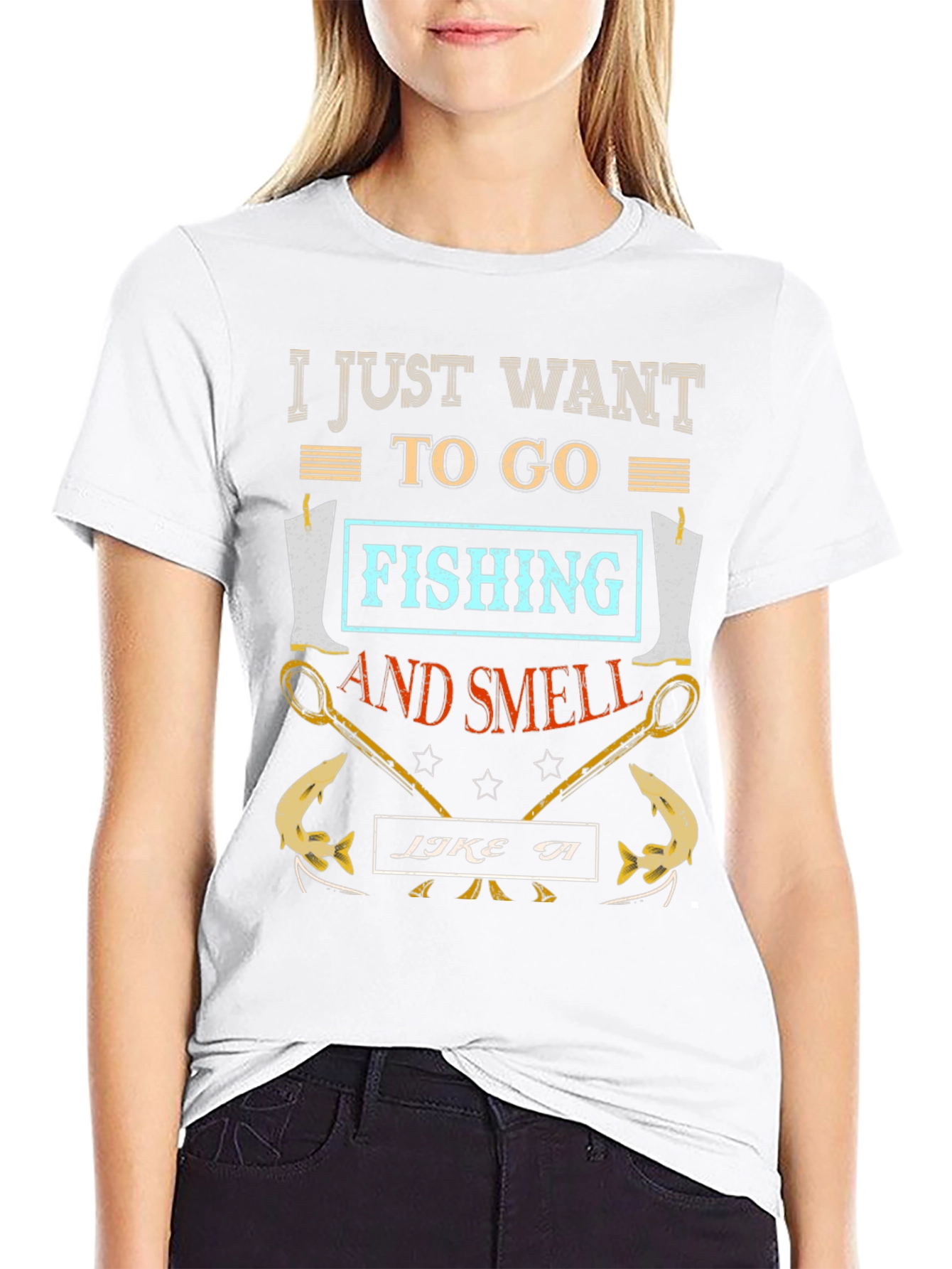 Fishing T-Shirt: I Just Want to Go Fishing