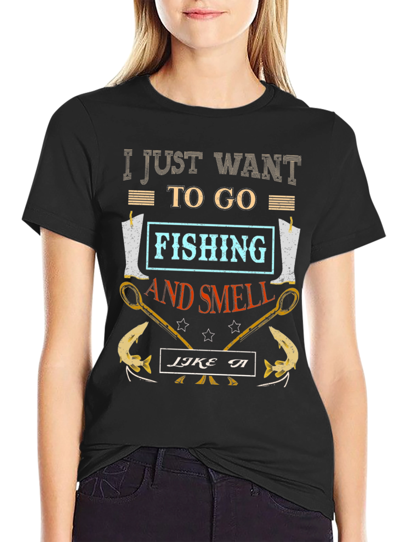 Fishing T-Shirt: I Just Want to Go Fishing