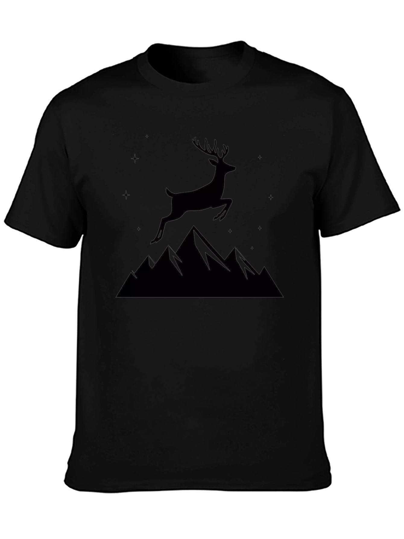Black Deer Mountain Graphic Tee