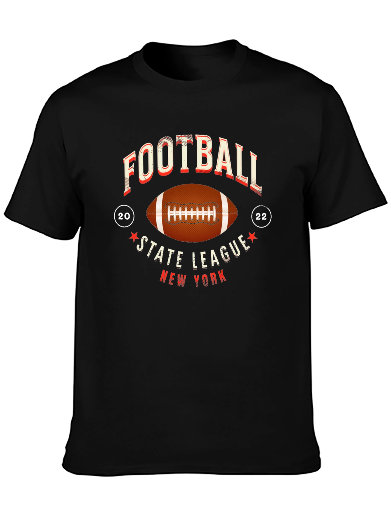 Football State League New York Graphic T-Shirt