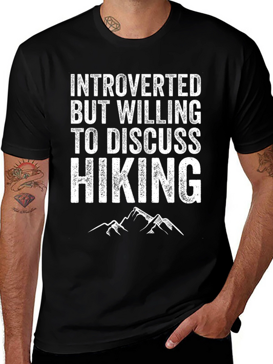 Introverted Hiking Graphic T-Shirt