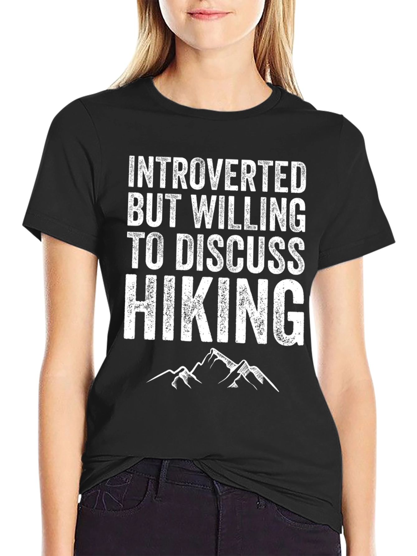 Introverted Hiking Graphic T-Shirt