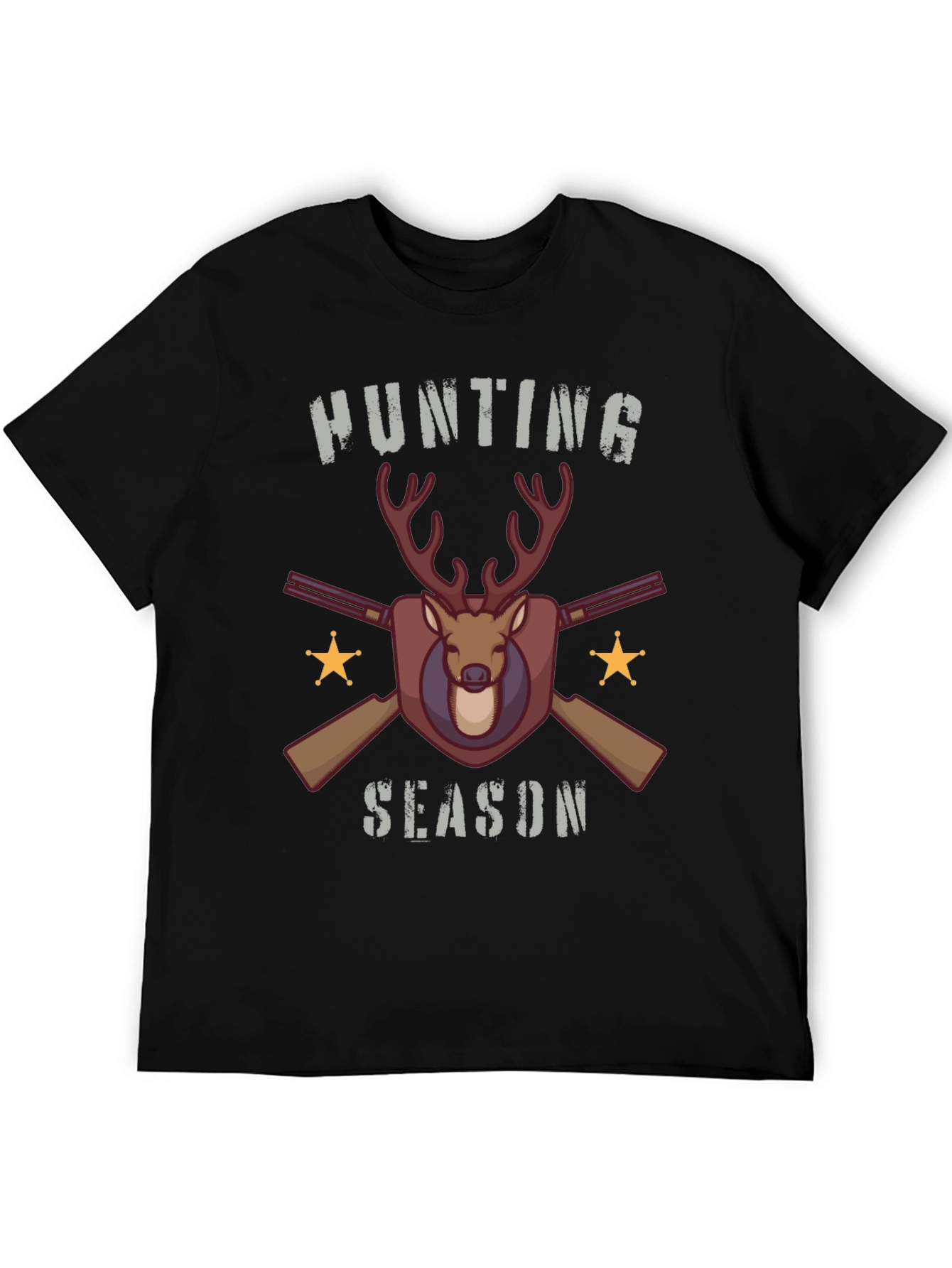 Hunting Season Deer & Guns Graphic T-Shirt