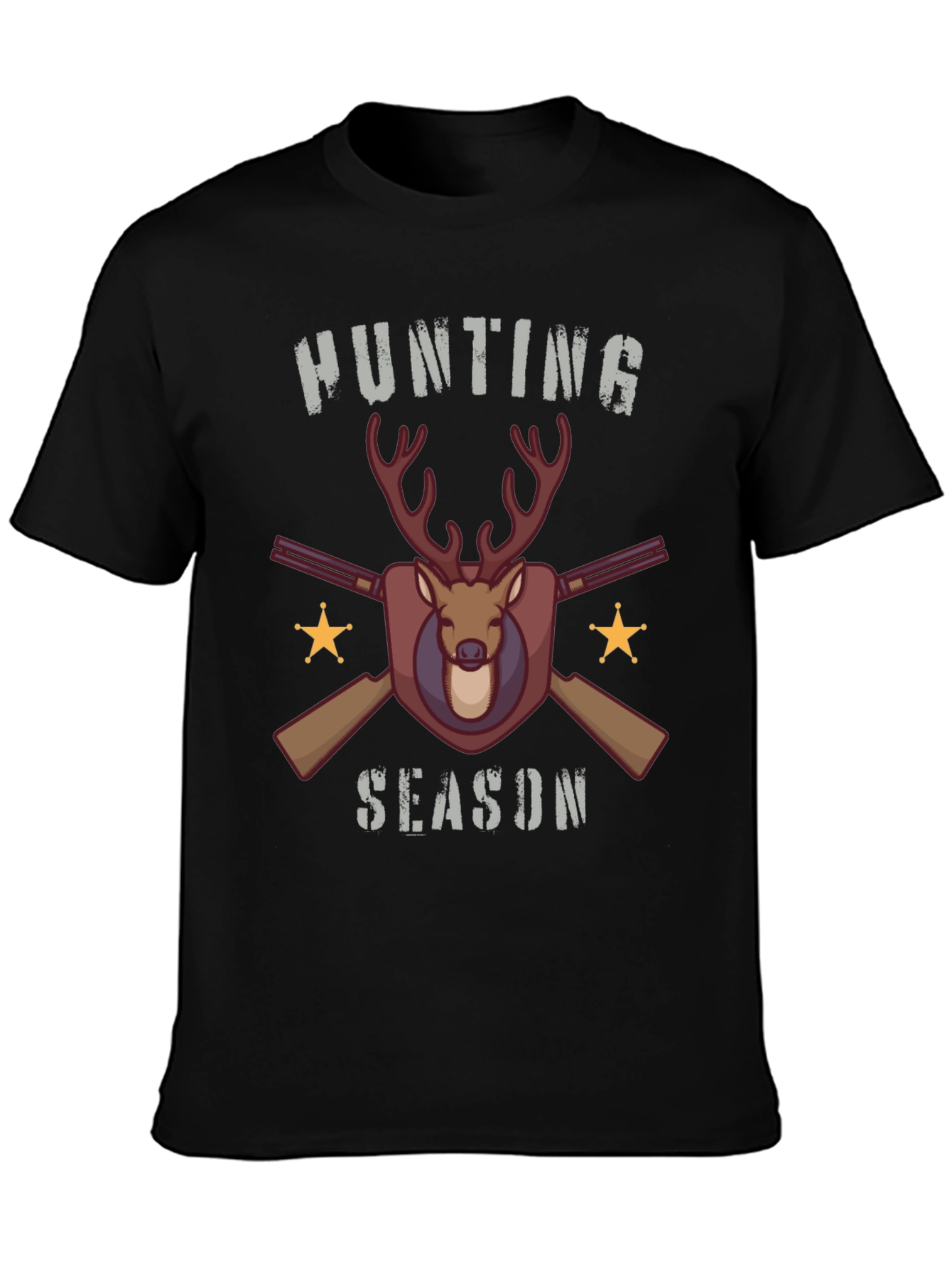 Hunting Season Deer & Guns Graphic T-Shirt