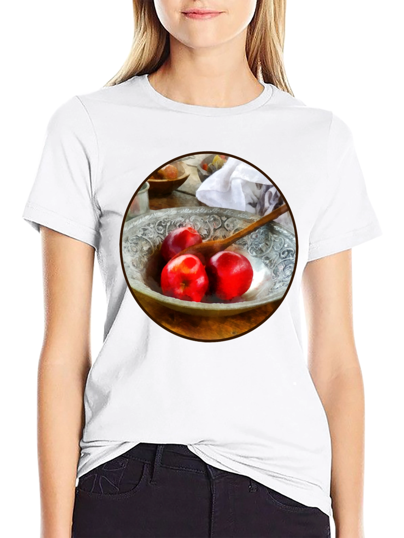 Artistic Apples T-Shirt - Unique Foodie Fashion