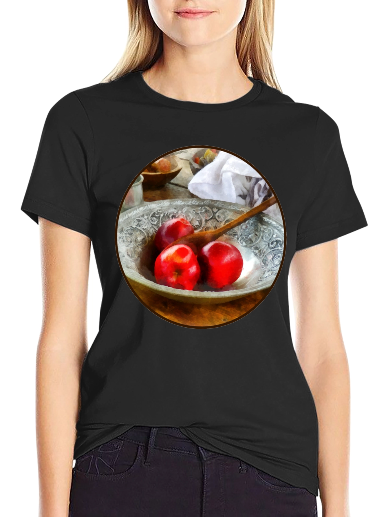 Artistic Apples T-Shirt - Unique Foodie Fashion