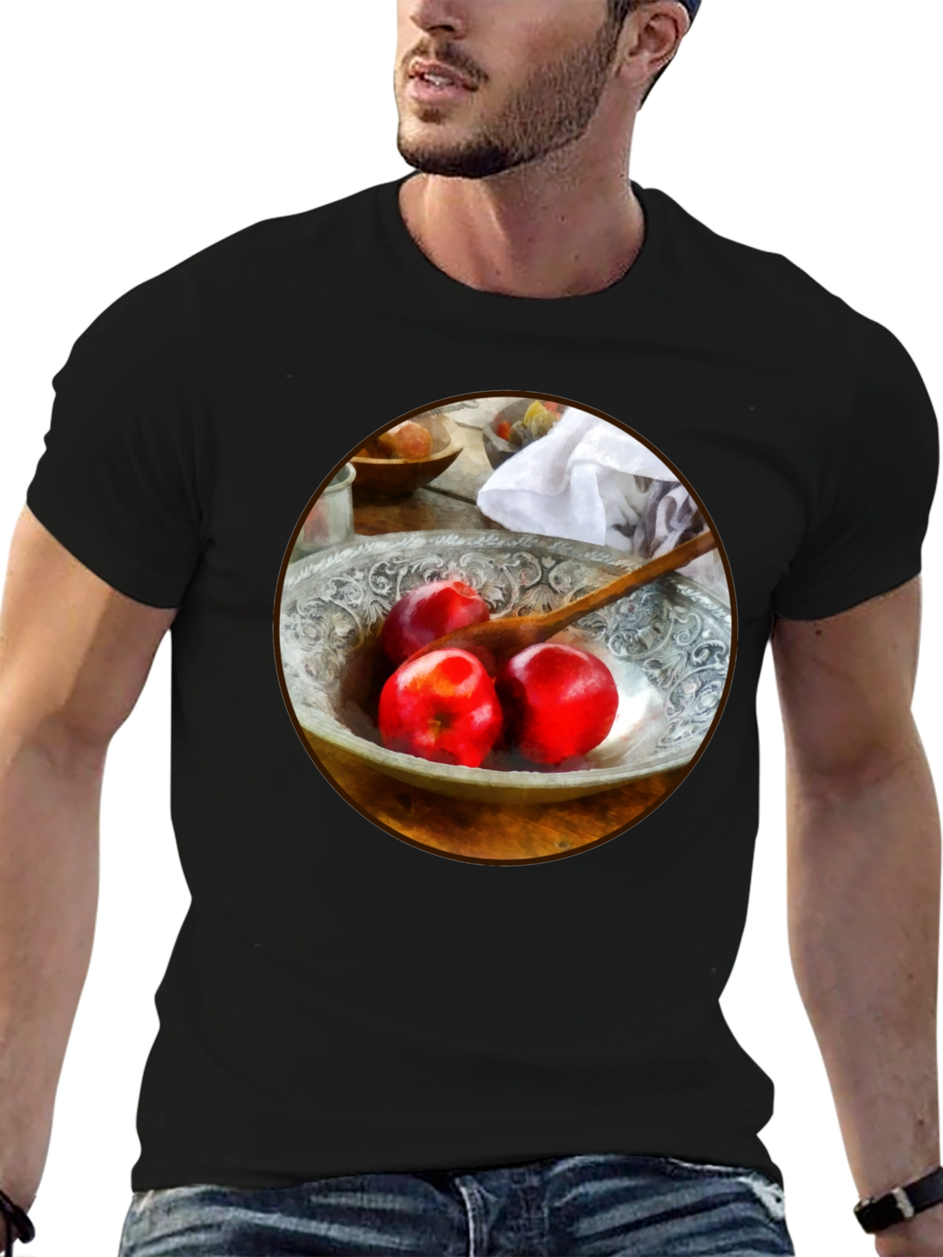 Artistic Apples T-Shirt - Unique Foodie Fashion