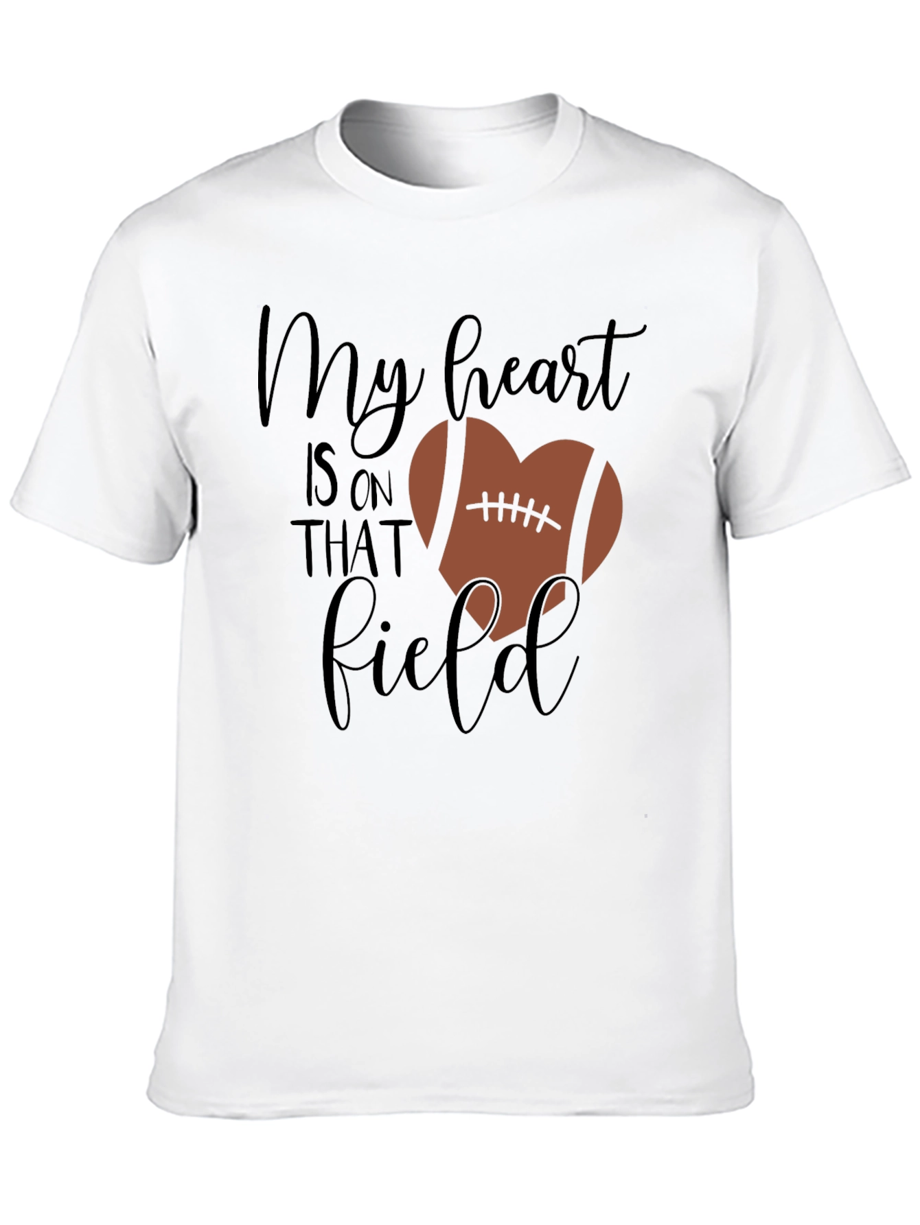 My Heart Is On That Field Football Heart Shirt