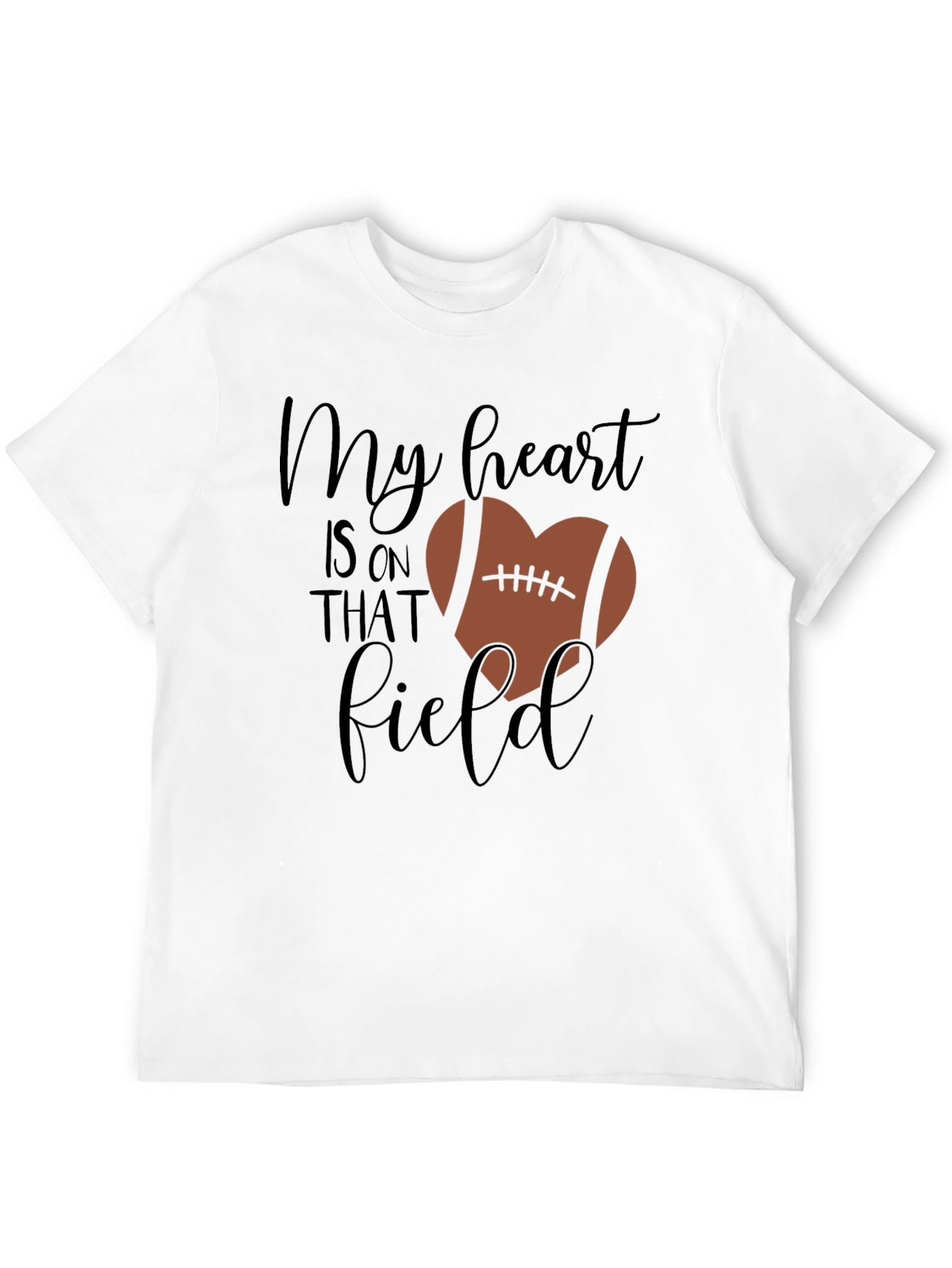 My Heart Is On That Field Football Heart Shirt