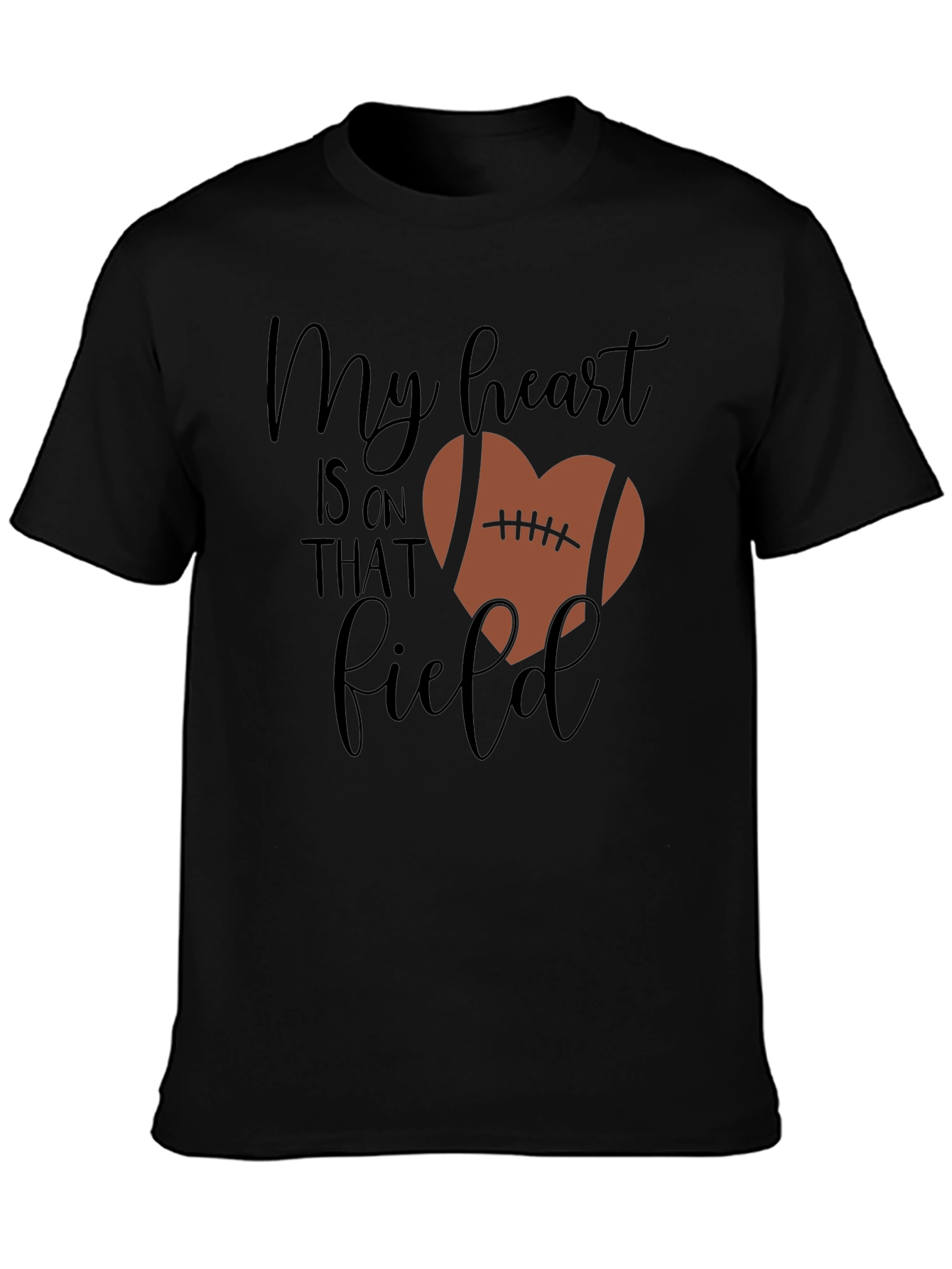 My Heart Is On That Field Football Heart Shirt