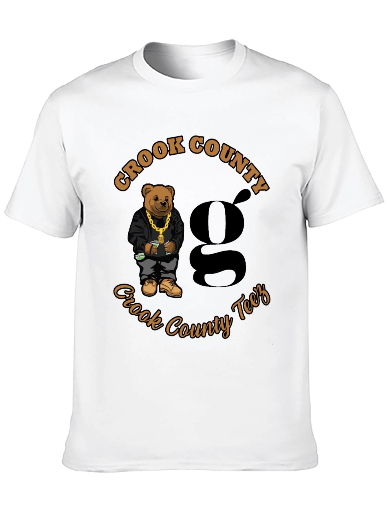 Crook County Teez Black Graphic T-Shirt