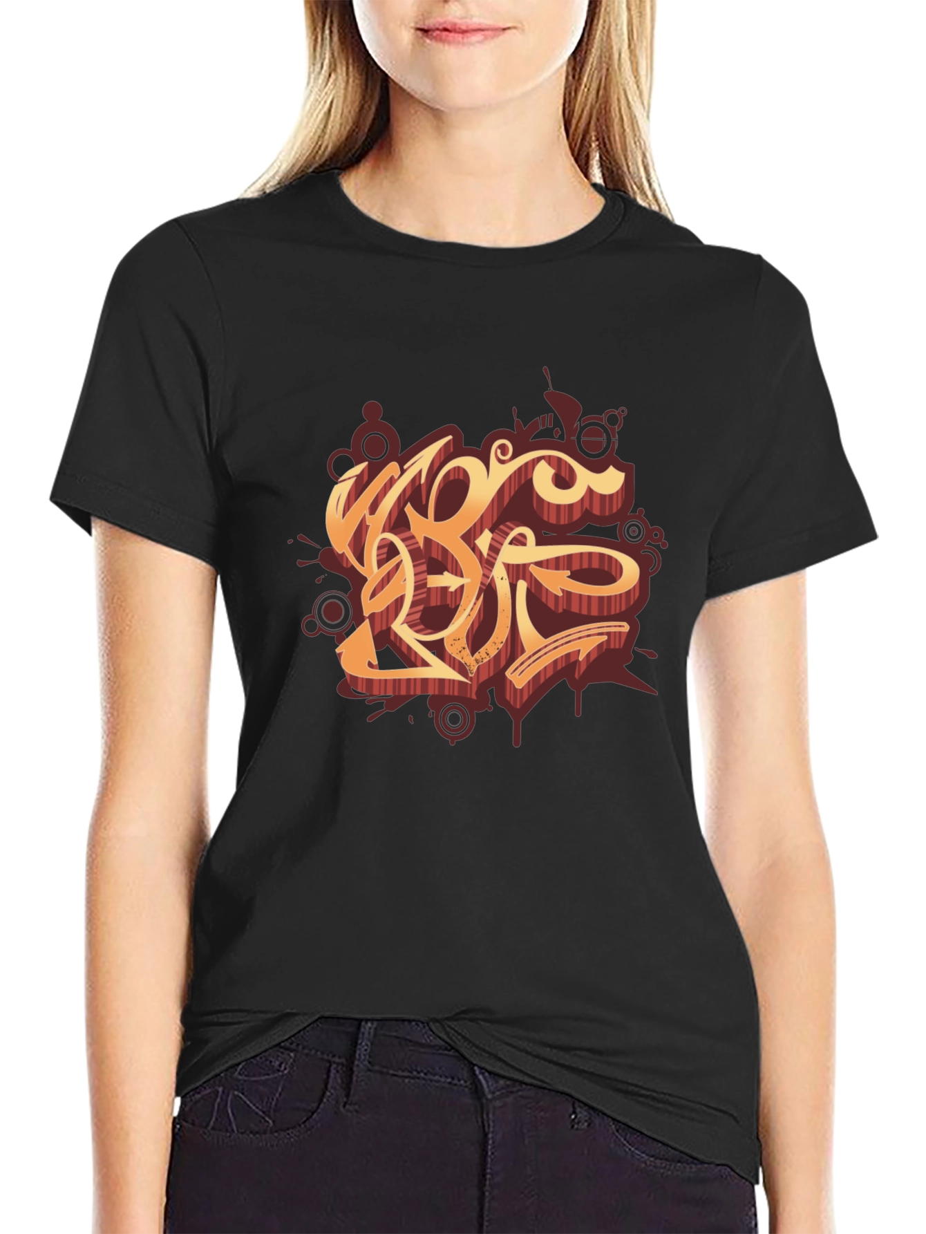 Cool Graphic Tee - Urban Style Black T-Shirt