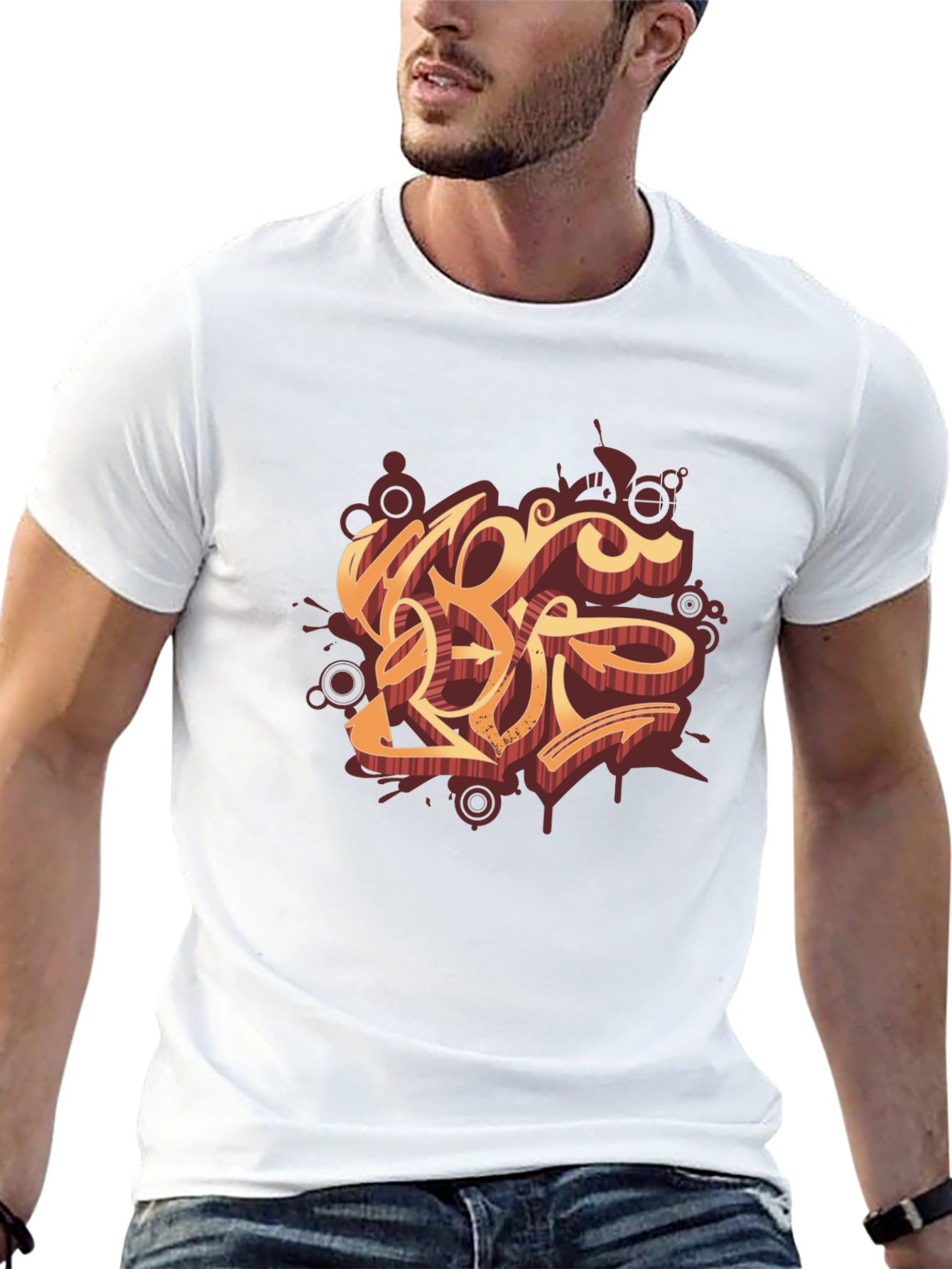 Cool Graphic Tee - Urban Style Black T-Shirt