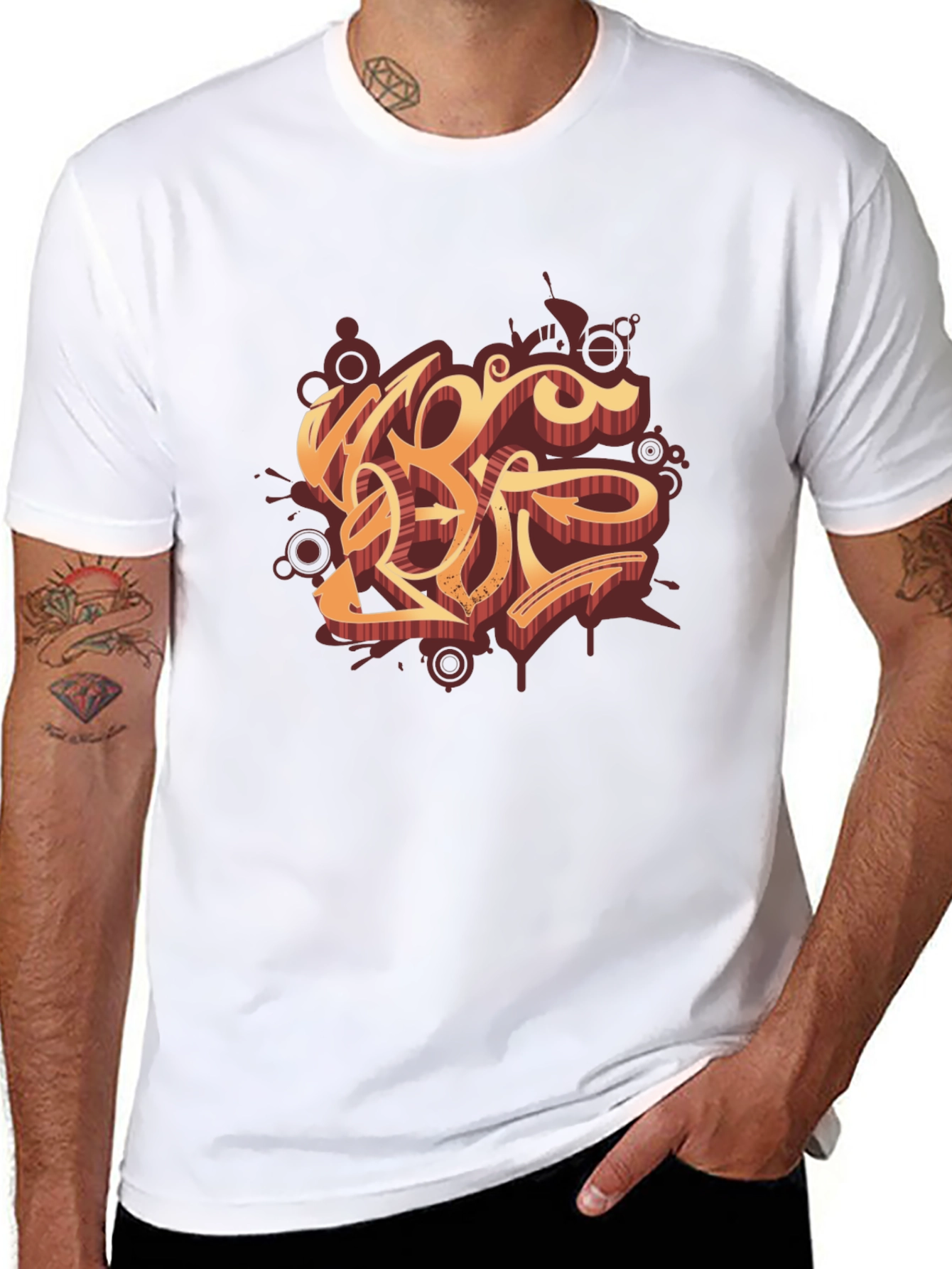 Cool Graphic Tee - Urban Style Black T-Shirt