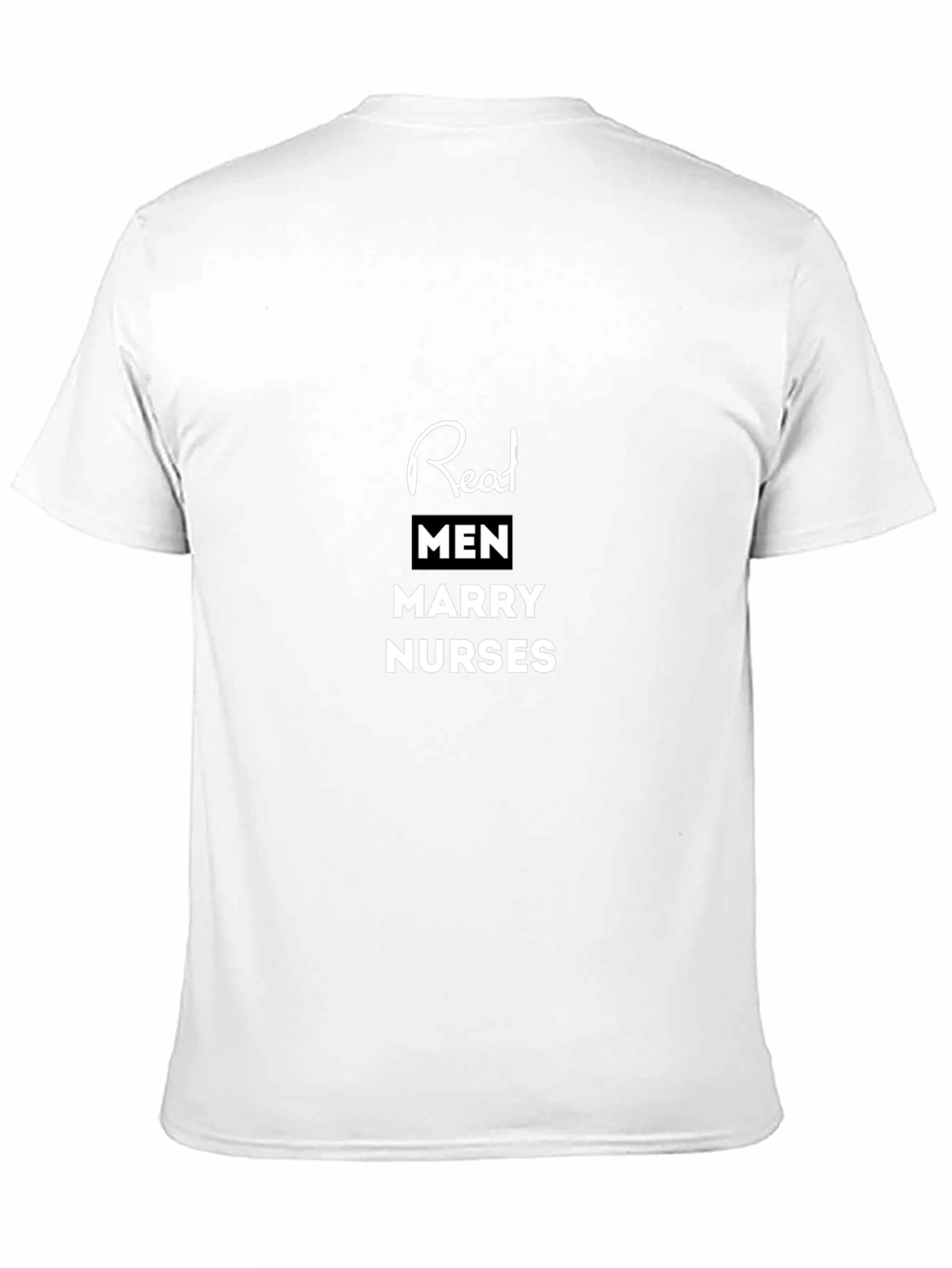 Real Men Marry Nurses Black Tee