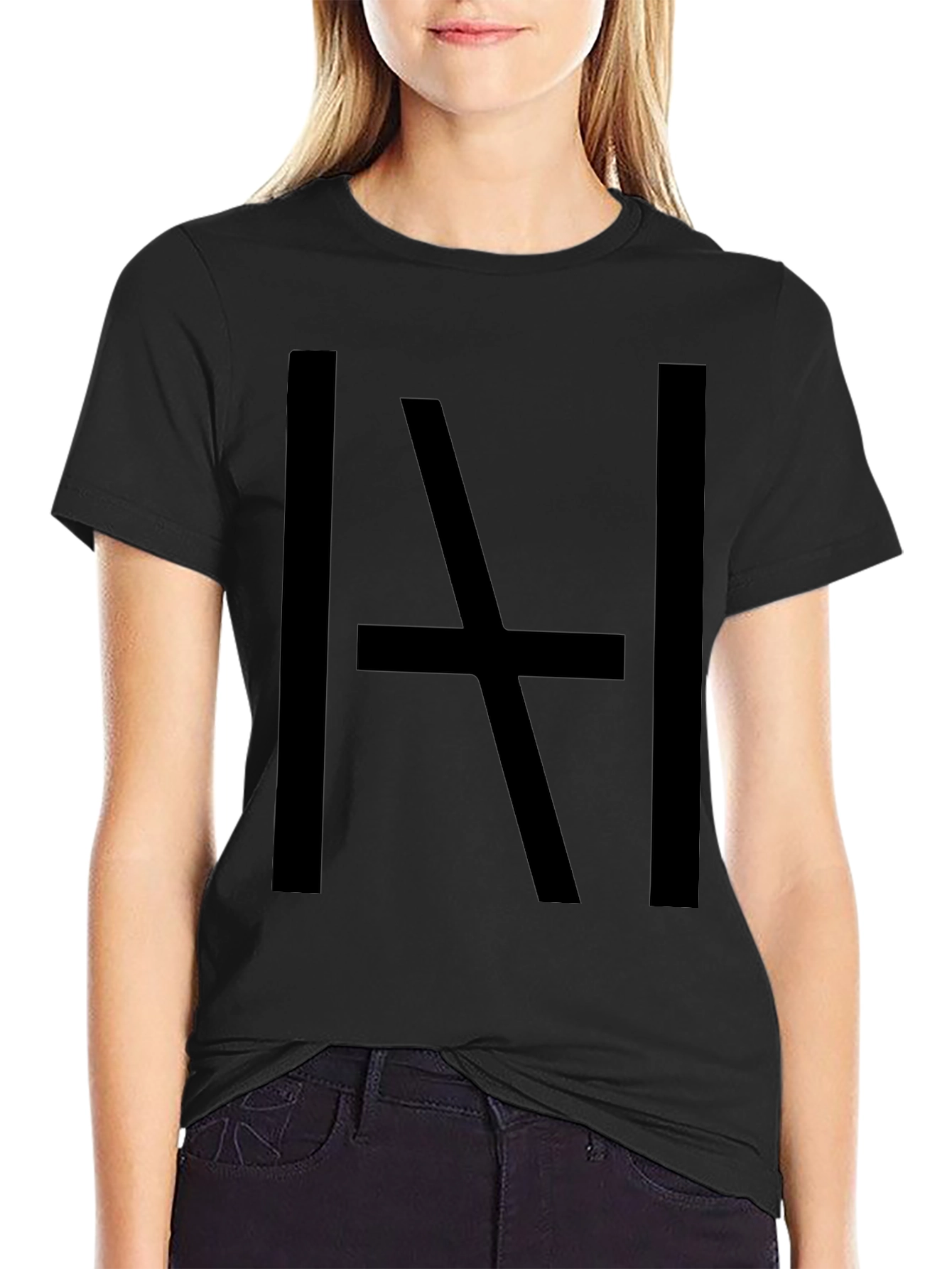 Bold Graphic Tee - Abstract Black Print